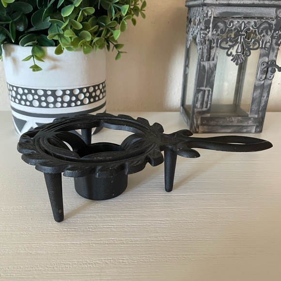 Vintage Wrought Iron Chafing Dish Votive Candle Food Warmer Trivet Robert Emig - Picture 1 of 7